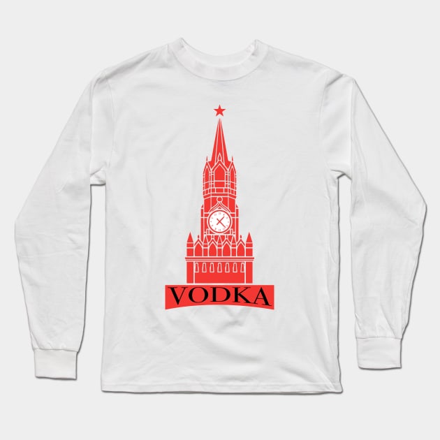 Vodka Tower Long Sleeve T-Shirt by byb